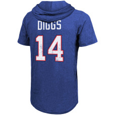 Stefon Diggs Buffalo Bills Fanatics Branded Player Name & Number Tri-Blend Hoodie T-Shirt - Royal