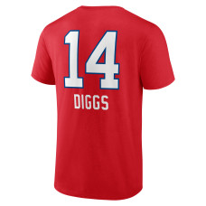 Stefon Diggs Buffalo Bills Fanatics Branded Team Wordmark Player Name & Number T-Shirt - Red